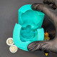 Curvy Female Mold for Lotus Pose Sculpture, yoga candles, soap, resin - meditation silicone mould