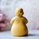 Curvy Female Mold for Lotus Pose Sculpture, yoga candles, soap, resin - meditation silicone mould