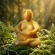 Curvy Female Mold for Lotus Pose Sculpture, yoga candles, soap, resin - meditation silicone mould