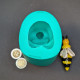 Curvy Female Mold for Lotus Pose Sculpture, yoga candles, soap, resin - meditation silicone mould