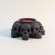 7 Skull Holder Mold for Tealight Candles, Concrete, Resin and Plaster - Halloween Gothic Mould