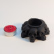 7 Skull Holder Mold for Tealight Candles, Concrete, Resin and Plaster - Halloween Gothic Mould