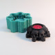 7 Skull Holder Mold for Tealight Candles, Concrete, Resin and Plaster - Halloween Gothic Mould