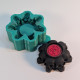 7 Skull Holder Mold for Tealight Candles, Concrete, Resin and Plaster - Halloween Gothic Mould
