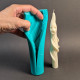 Ghost Mold for Candle, Twisted Halloween Taper in Wax, Plaster, gothic Silicone Mould