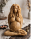 Mother Earth Mold for Making Altar Candles, Floral Soap, Plaster Figurines, Gaia Silicone Mould