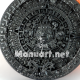 Aztec Calendar Mold for Soap, Candles, Resin, Plaster, Ancient Mexican Round Silicone Mould