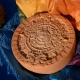 Aztec Calendar Mold for Soap, Candles, Resin, Plaster, Ancient Mexican Round Silicone Mould