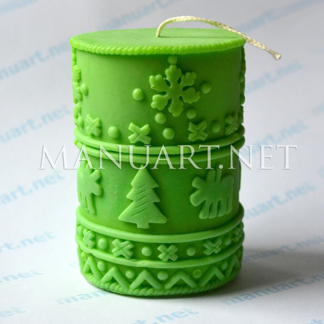 Silicone mold - Christmas ornament 3D - for making soaps, candles and figurines