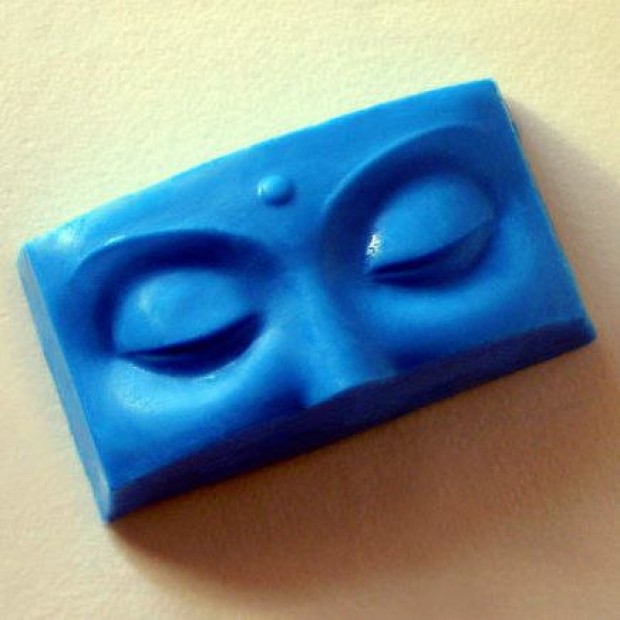 Silicone mold - Buddha eyes - for making soaps, candles and figurines