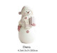 Silicone mold - Big Snowman in a hat and scarf with a gift box - for making soaps, candles and figurines