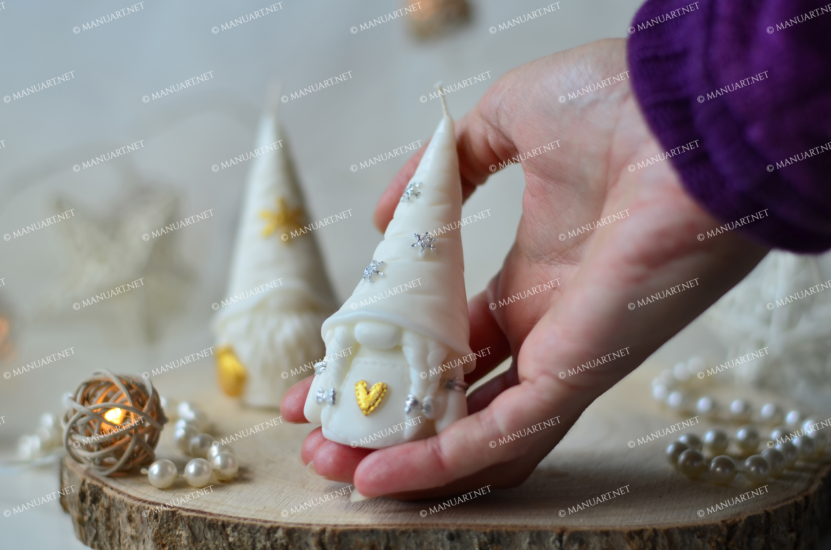  Gnome Silicone Mold 3D Silicone Gnomes Mold Candle