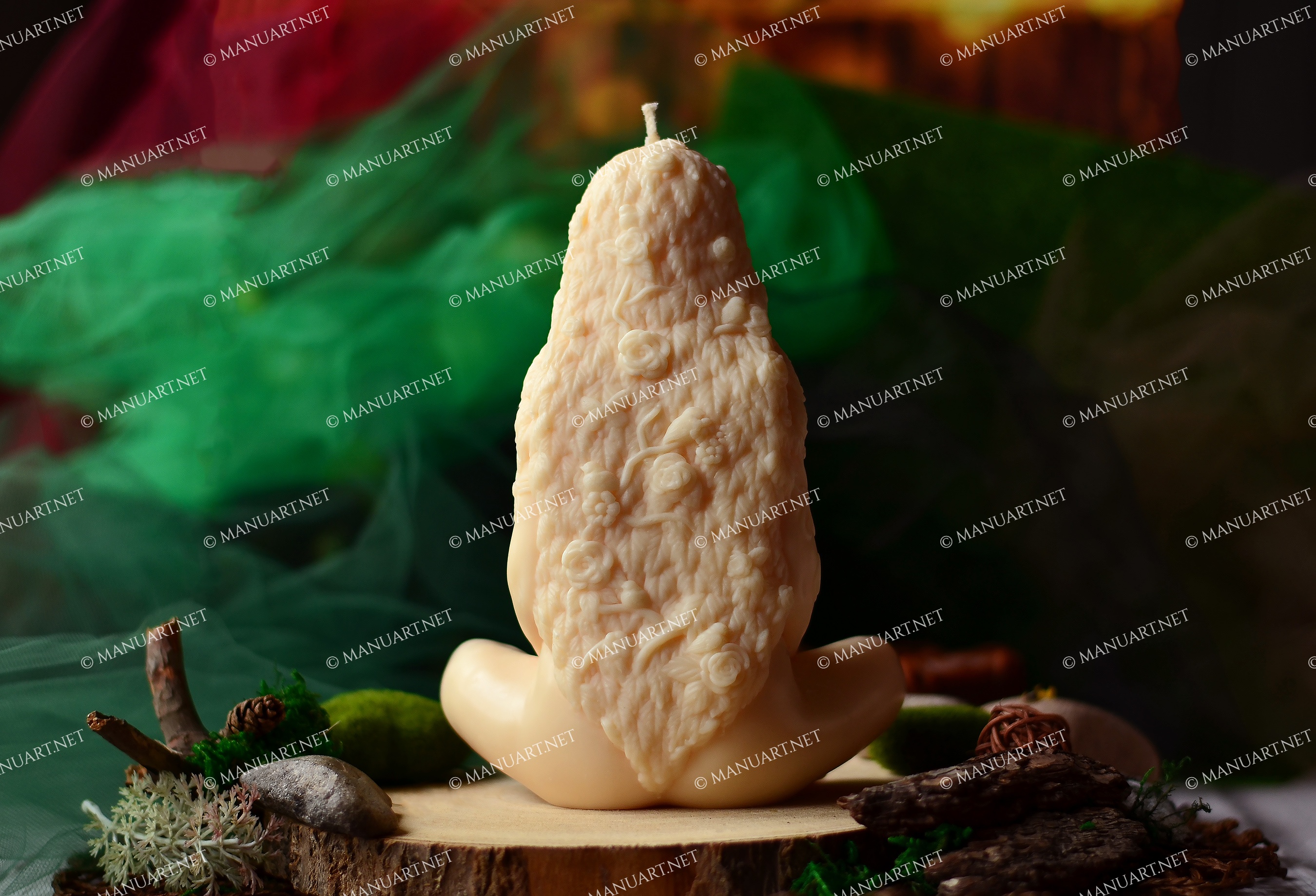 Silicone Mold - Big Mushroom Goddess 3D - for Making Soaps, Candles and Figurines